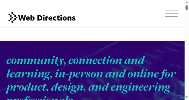 Screenshot of webdirections.org