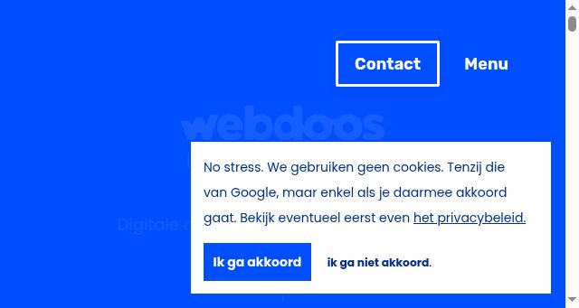 Screenshot of webdoos.be