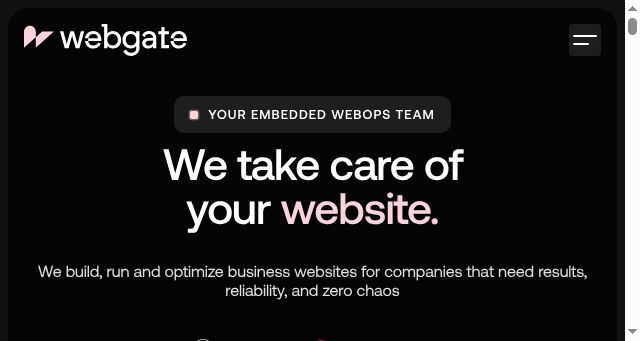 Screenshot of webgate.digital