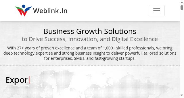 Screenshot of weblink.in