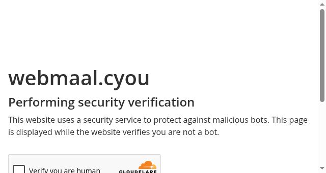 Screenshot of webmaal.cyou