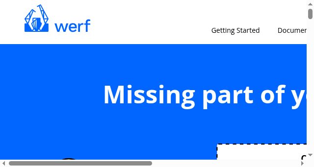 Screenshot of werf.io