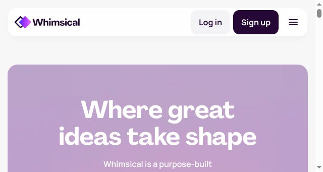 Screenshot of whimsical.com