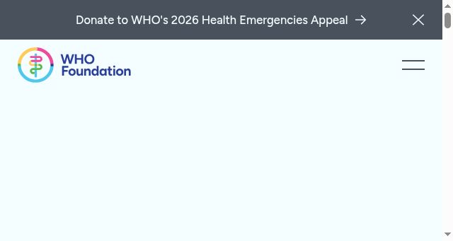 Screenshot of who.foundation