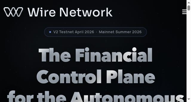 Screenshot of wire.network