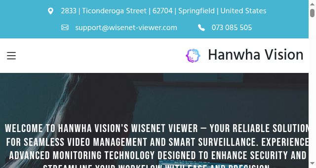 Screenshot of wisenet-viewer.com