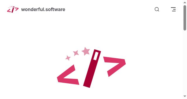 Screenshot of wonderful.software