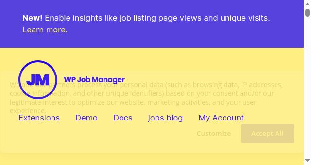 Screenshot of wpjobmanager.com