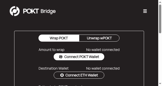 Screenshot of wpokt.network