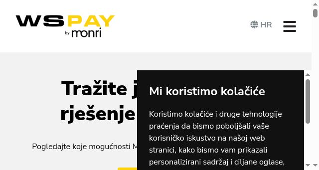 Screenshot of wspay.info