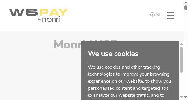 Screenshot of wspay.si