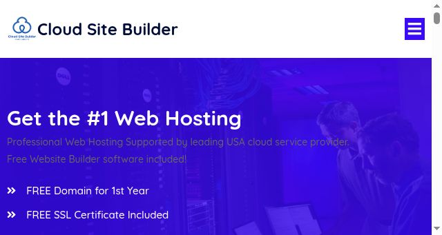 Screenshot of www.cloudsite.builders