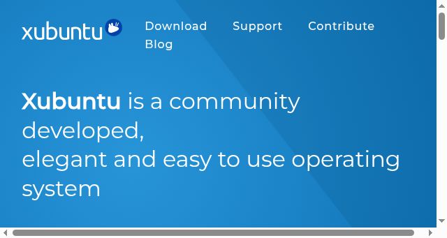 Screenshot of xubuntu.org