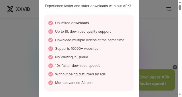 Screenshot of xxvid.download