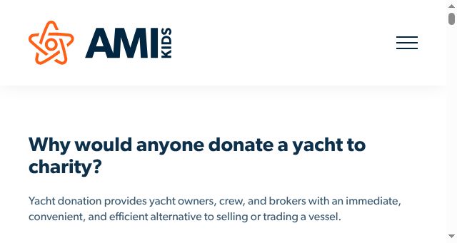 Screenshot of yachtdonations.org