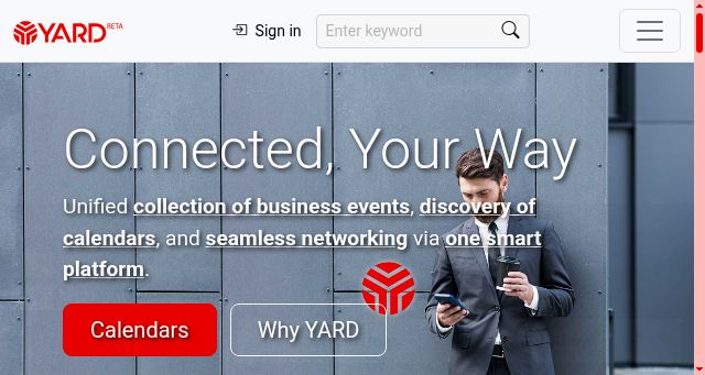 Screenshot of yard.global