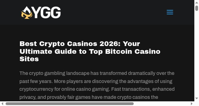 Screenshot of ygg.events