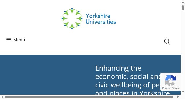 Screenshot of yorkshireuniversities.ac.uk