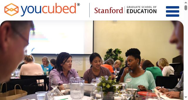 Screenshot of youcubed.org