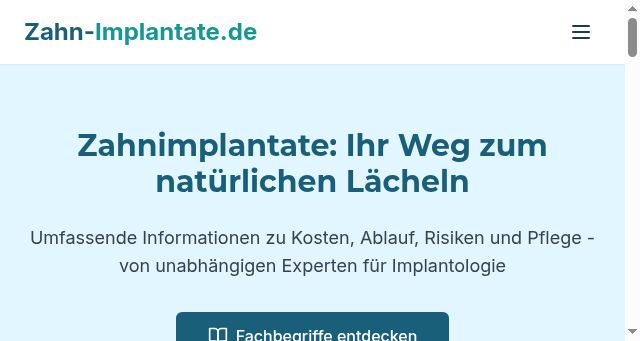 Screenshot of zahn-implantate.de
