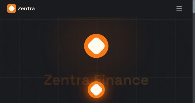 Screenshot of zentra.finance