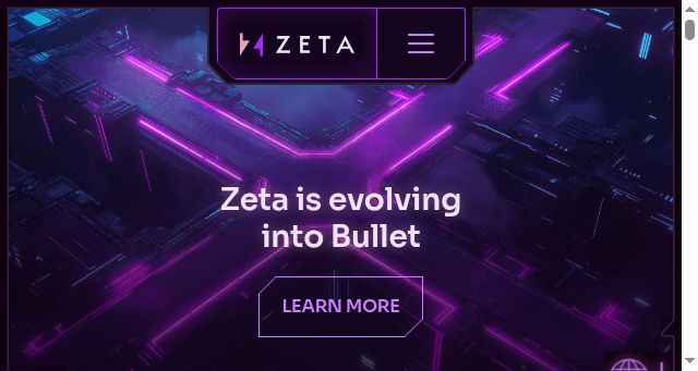 Screenshot of zeta.markets