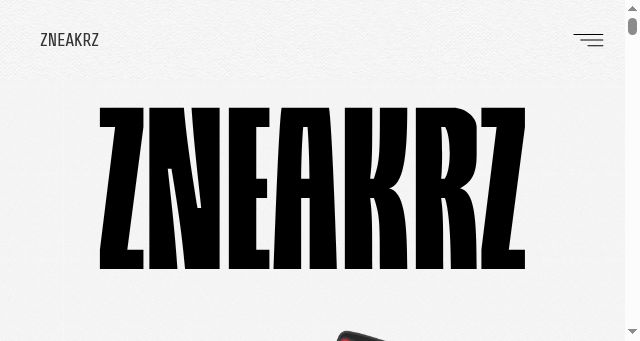 Screenshot of zneakrz.com